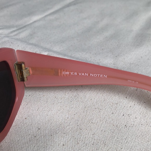 Linda Farrow Dries Van Noten 14 C1 Pink Sunglasses - Picture 5 of 12